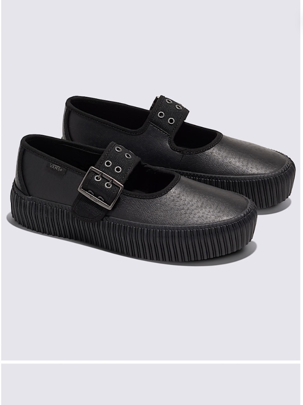 Vans Black Mary Jane Creeper Platform Buckle Shoes Women’s Size 5